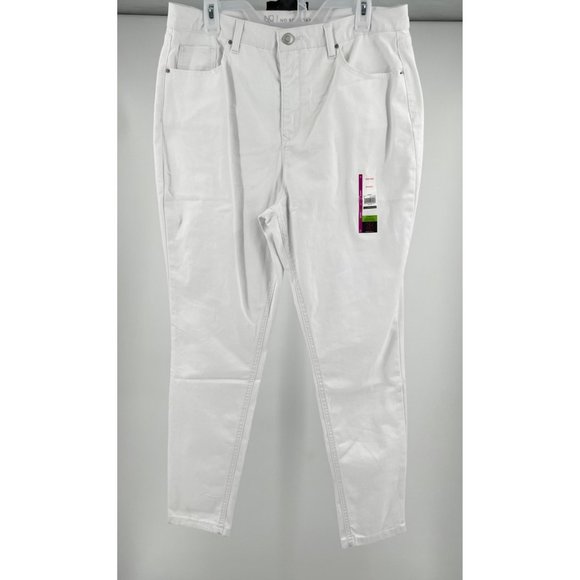 NWT No Boundaries Junior's White High Rise Skinny Jeans Size 17 - Picture 2 of 8